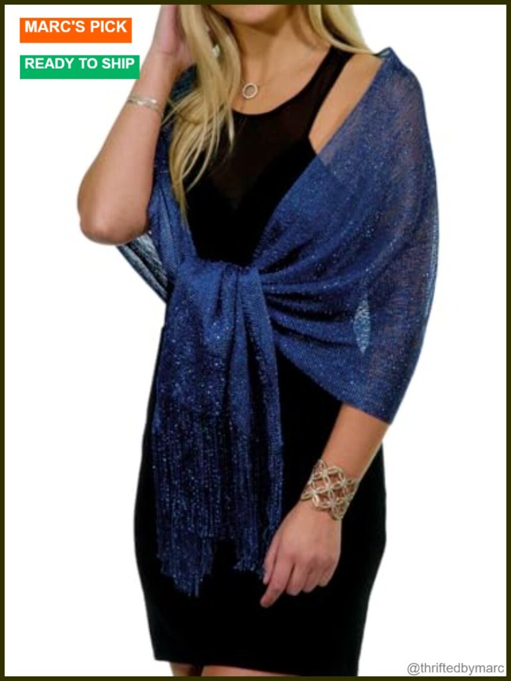 Metallic Glitter Shawl Wrap for Evening Dresses Wedding Formal